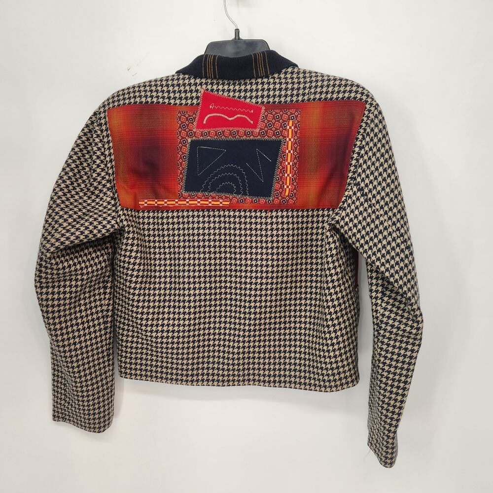 VTG. Canvasbacks Lutton & Horsfield Art-to-Wear Embroidered Art Blazer Women XS - Picture 9 of 9